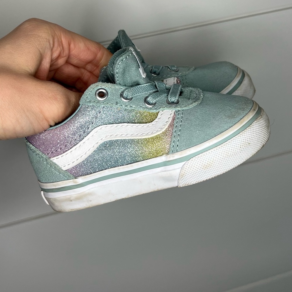 Vans sparkly toddler shoes